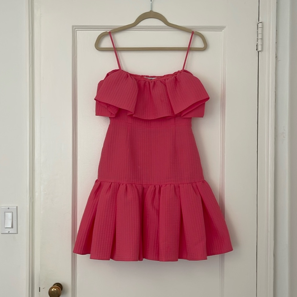 MSGM milano hot pink dress